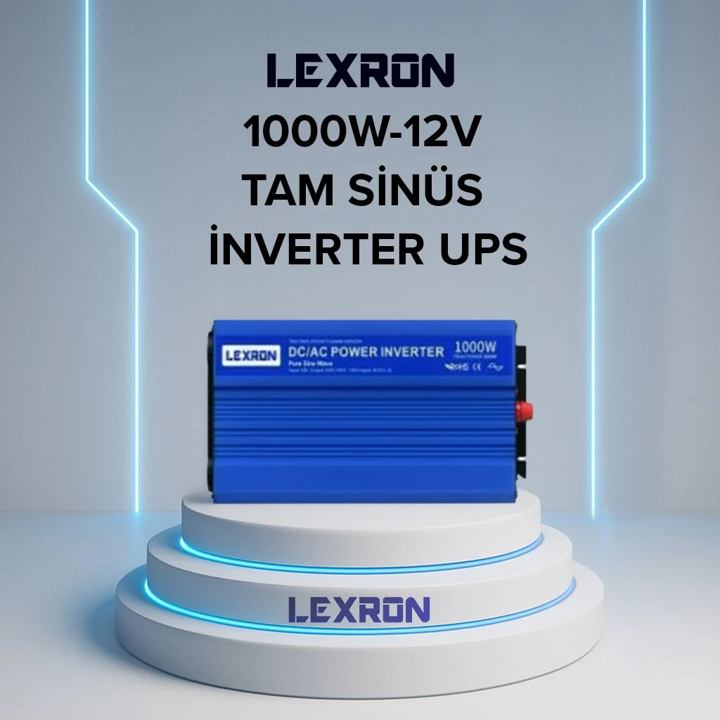 LEXRON 1000W-12V TAM SİNÜS İNVERTER(UPS)