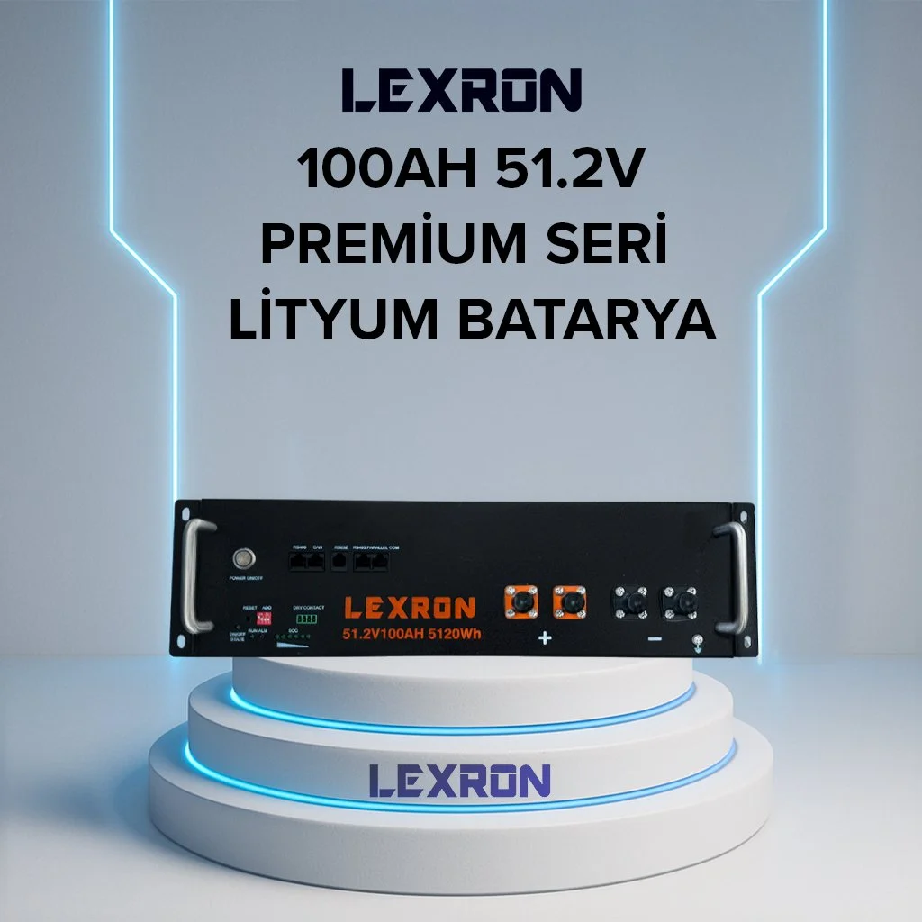 LEXRON 100AH 51.2V PREMİUM SERİSİ LİTYUM BATARYA