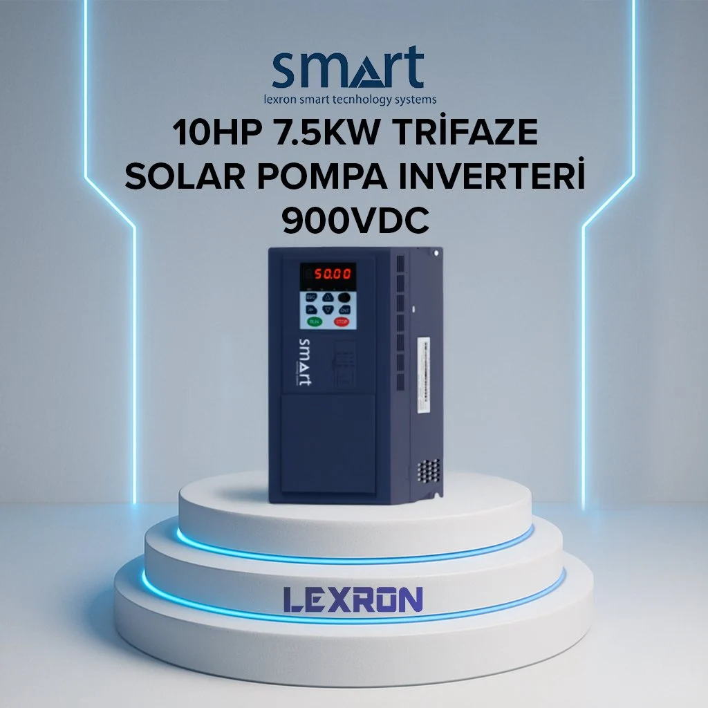 LEXRON SMART 10HP 7.5KW SOLAR POMPA INVERTER (YENİ NESİL)