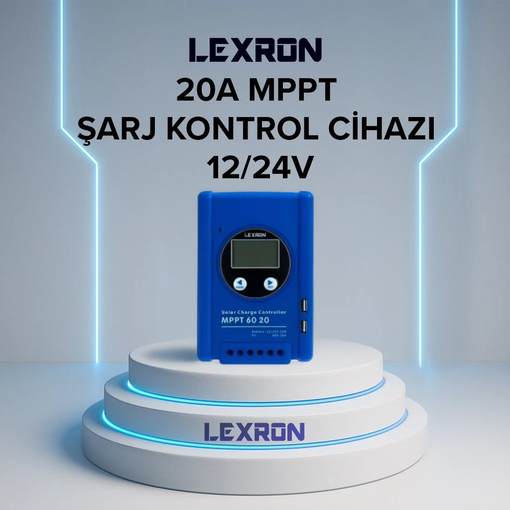 LEXRON 20A MPPT ŞARJ KONTROL CİHAZI