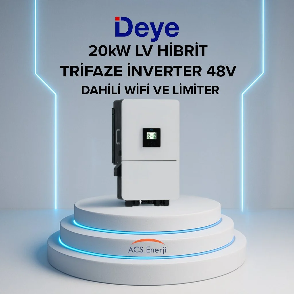 DEYE 20KW HİBRİT TRİFAZE İNVERTER LV