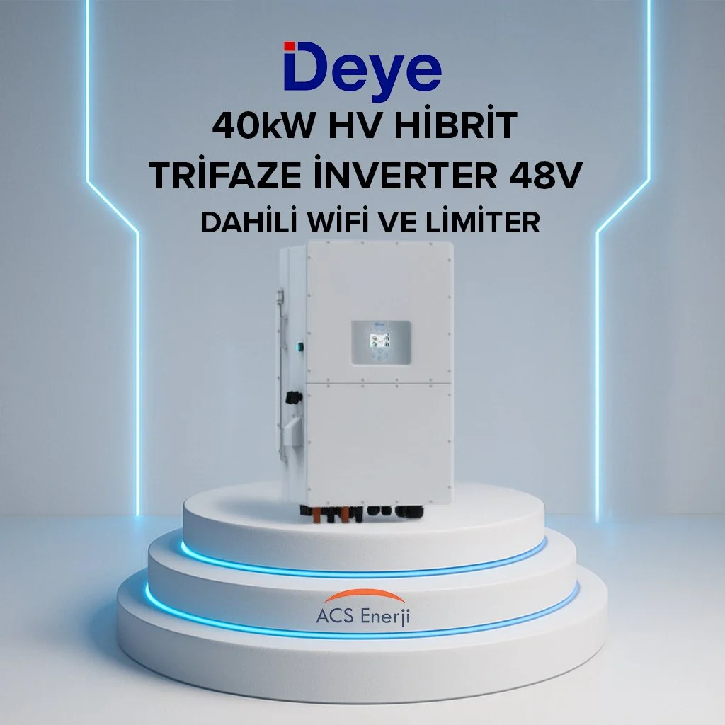 DEYE 40KW HİBRİT TRİFAZE İNVERTER HV