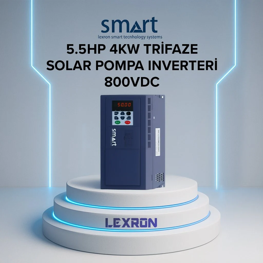 LEXRON SMART 5.5HP 4KW SOLAR POMPA INVERTER (YENİ NESİL)