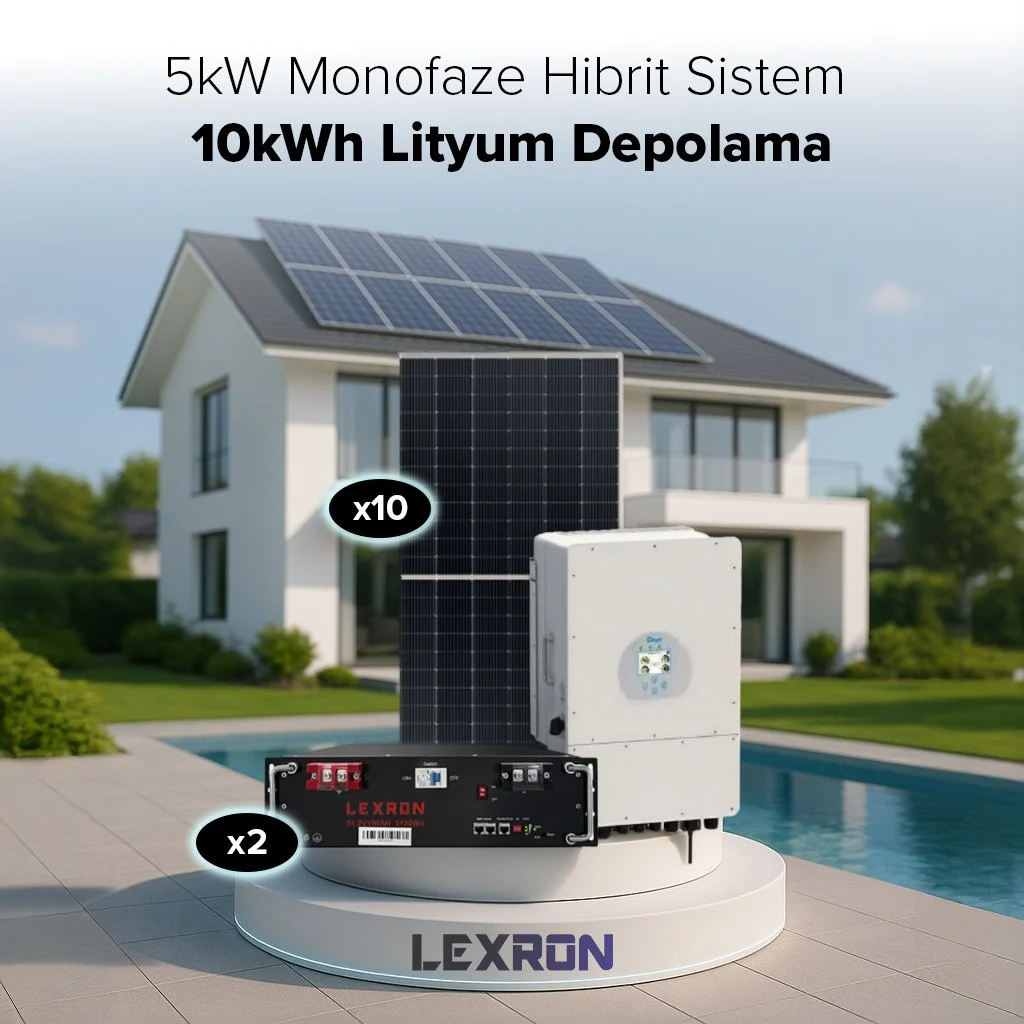 LEXRON 5KW MONOFAZE HİBRİT SİSTEM 2