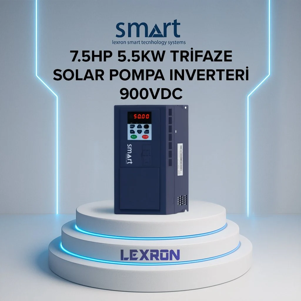LEXRON SMART 7.5HP 5.5KW SOLAR POMPA INVERTER (YENİ NESİL)