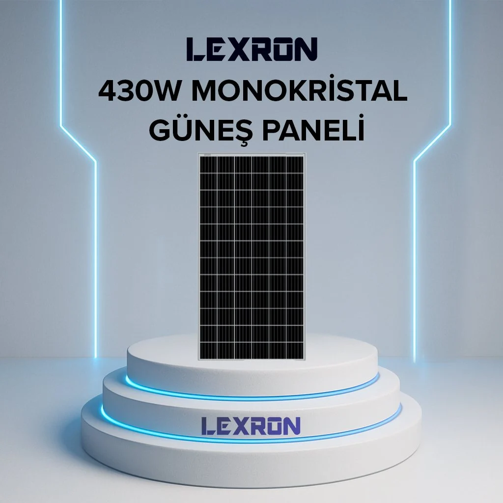 LEXRON 430W MONOKRİSTAL GÜNEŞ PANELİ