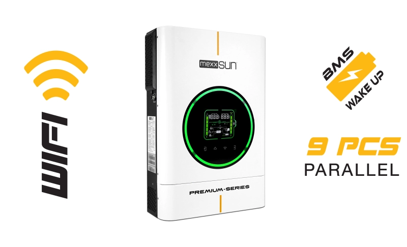 MEXXSUN 48V 6kW PREMIUM TAM SİNUS AKILLI INVERTER (Wi-Fi/ Dual Output)