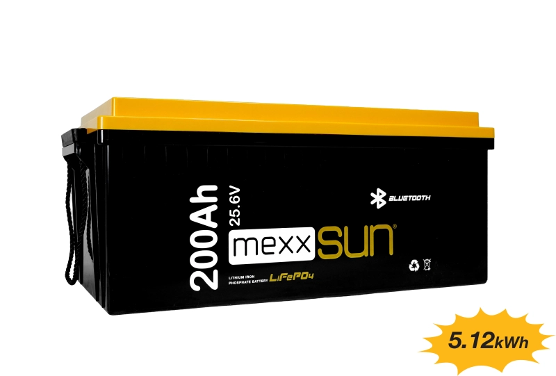 MEXXSUN 25,6V 200Ah LİTYUM BATARYA (LiFePo4) 5120Wh