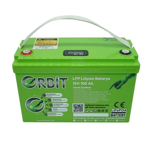 ORBİT 12 V 100 Ah LiFePO4 Akü-ABS Kasa