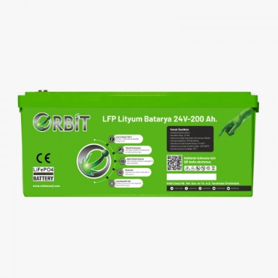 ORBİT 24 V 210 Ah LiFePO4 Akü-Marin Tip-VP