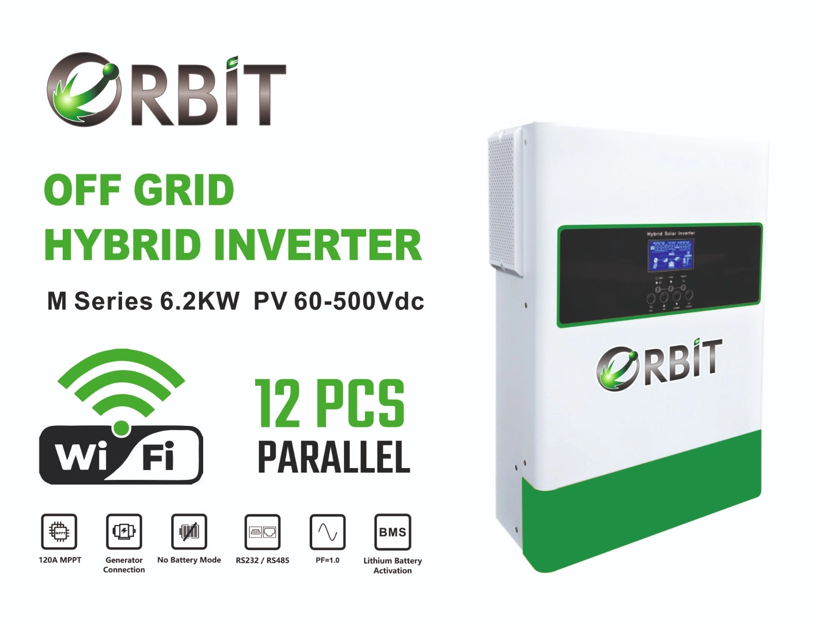 ORBİT 6.2 KW TAM SİNÜS OFF-GRİD İNVERTER