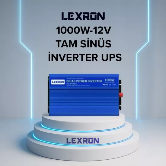 LEXRON 1000W-12V TAM SİNÜS İNVERTER(UPS)