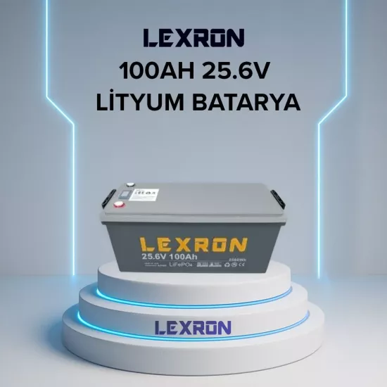 LEXRON 100AH 25.6V LİTYUM BATARYA