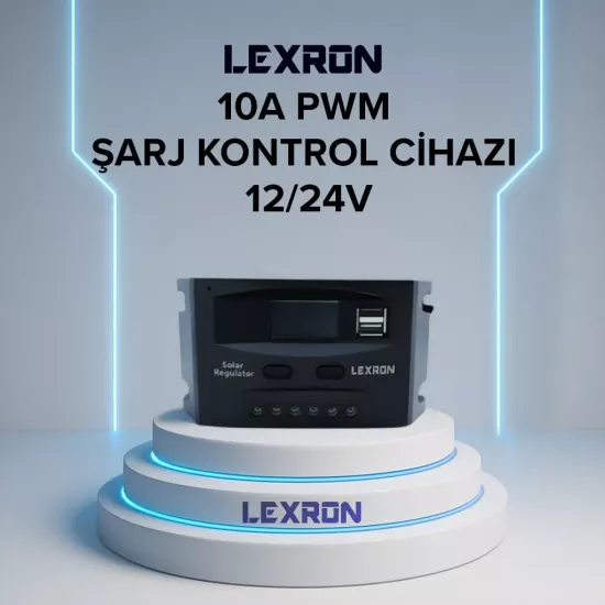 LEXRON  10A PWM ŞARJ KONTROL CİHAZI