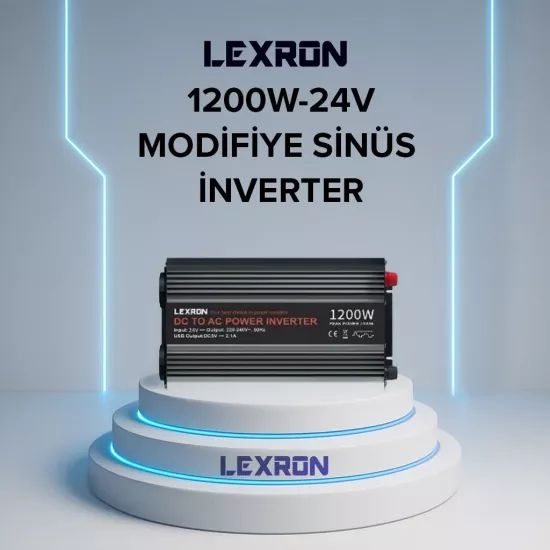 LEXRON 1200W-24V MODİFİYE SİNÜS İNVERTER