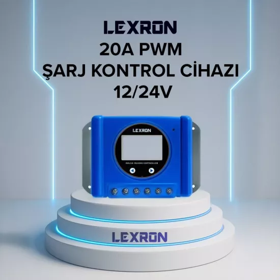 LEXRON 20A PWM ŞARJ KONTROL CİHAZI