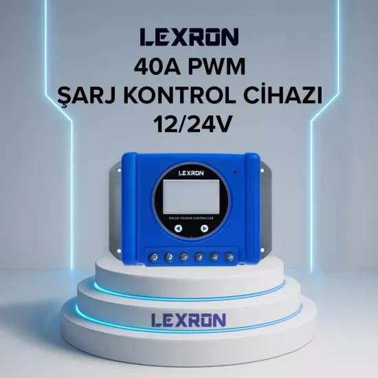 LEXRON 40A PWM ŞARJ KONTROL CİHAZI