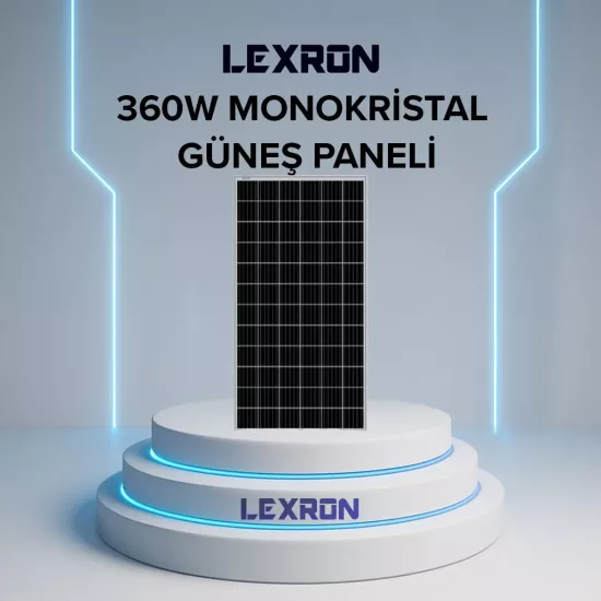 LEXRON 360W MONOKRİSTAL GÜNEŞ PANELİ