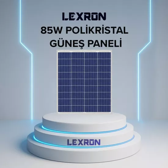 LEXRON 85W POLİKRİSTAL GÜNEŞ PANELİ