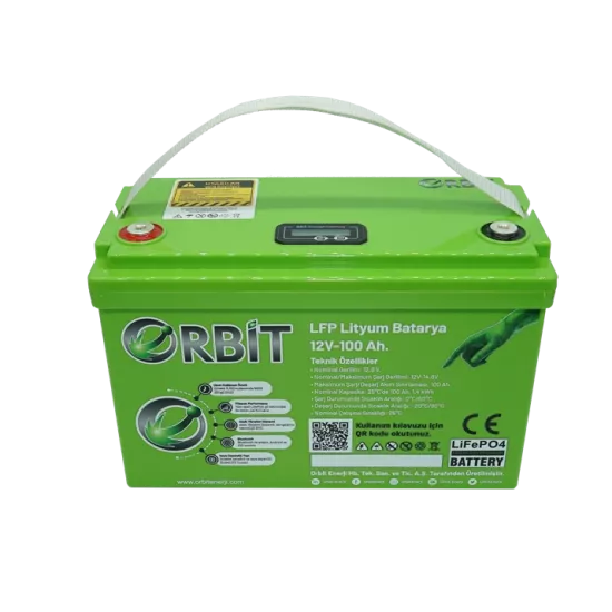 ORBİT 12 V 100 Ah LiFePO4 Akü-Marin Tip-VP
