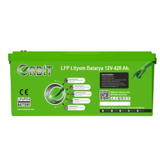 ORBİT 12 V 420 Ah LiFePO4 Akü-Marin Tip-VP
