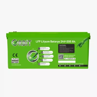 ORBİT 24 V 210 Ah LiFePO4 Akü-ABS Kasa