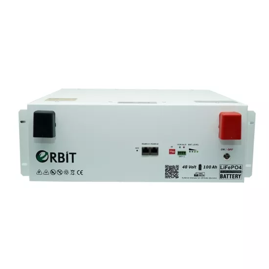 ORBİT 48V 100Ah LiFePO4 Akü-Ekransız-Metal Kasa