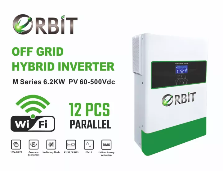 ORBİT 6.2 KW TAM SİNÜS OFF-GRİD İNVERTER