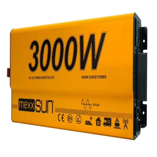 MEXXSUN 12V 3000W TAM SİNÜS UPS KARAVAN INVERTER (Remote Ekran)