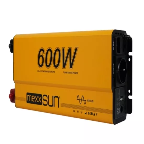 MEXXSUN 12V 600W TAM SİNÜS UPS KARAVAN INVERTER (Remote Ekran)