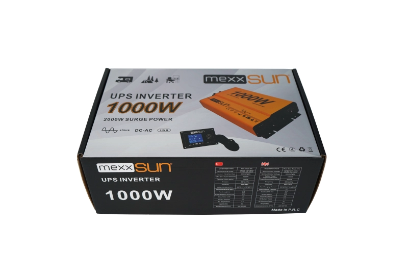 MEXXSUN 12V 1000W TAM SİNÜS UPS KARAVAN INVERTER (Remote Ekran)