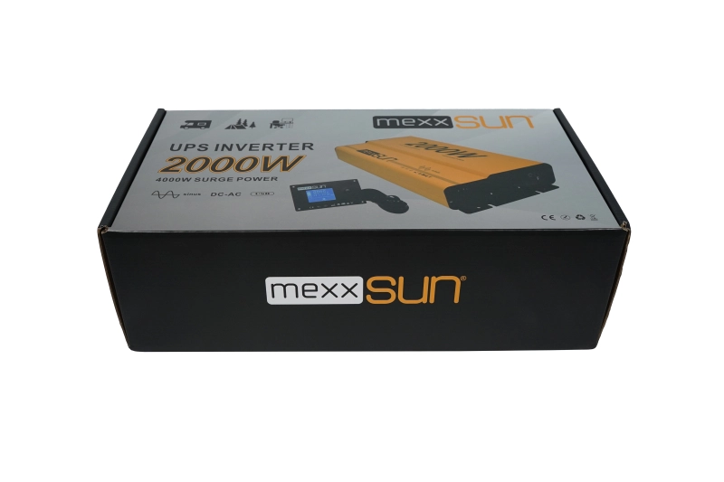 MEXXSUN 12V 2000W TAM SİNÜS UPS KARAVAN INVERTER (Remote Ekran)