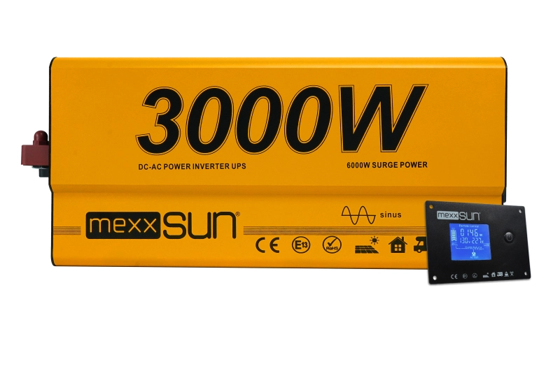 MEXXSUN 12V 3000W TAM SİNÜS UPS KARAVAN INVERTER (Remote Ekran)